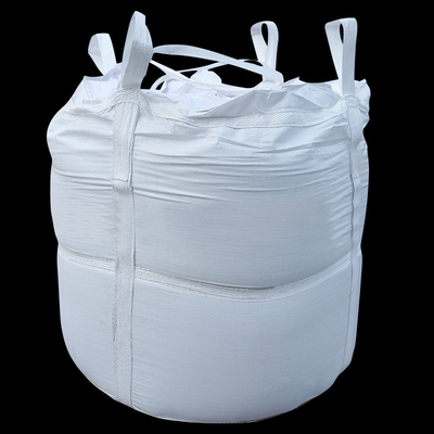 Sacs en vrac de polypropylène de preuve de l'eau 90*90*90 avec le tissu blanc et quatre boucles