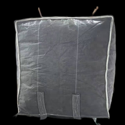 Quart 100*100*120cm pp Ton Bags Empty Dustproof Gray de FIBC avec les boucles faisantes le coin croisées