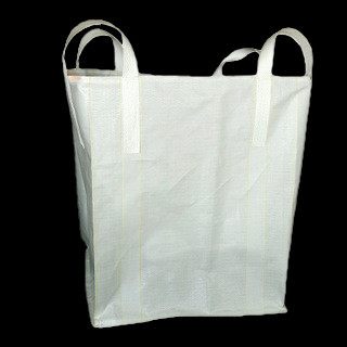 Le sac tissé par pp enduit de 90x90x90cm a adapté blanc aux besoins du client